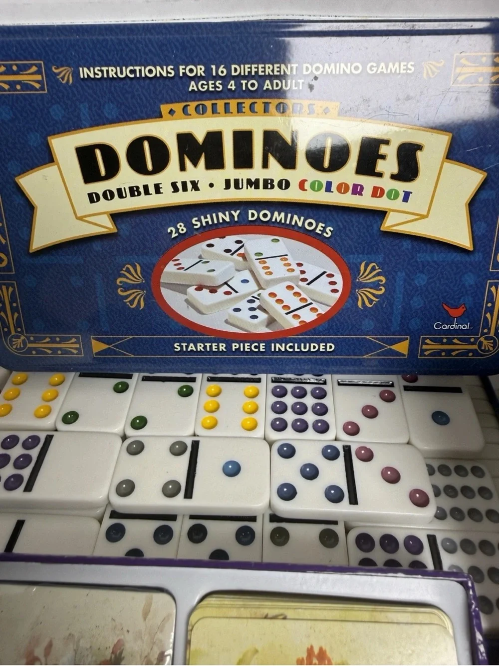 Vintage & Classic Game Bundle - Dominoes, Rook, Jumbo Cards, & Activity Dice